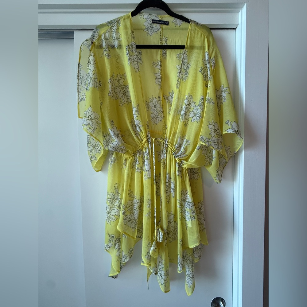 Yellow Floral Cover-up